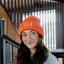 Kentucky Beanie Rubber Logo Orange